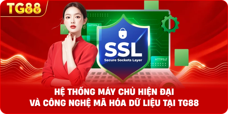 Hệ thống máy chủ hiện đại và công nghệ mã hóa dữ liệu tại TG88.